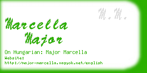 marcella major business card